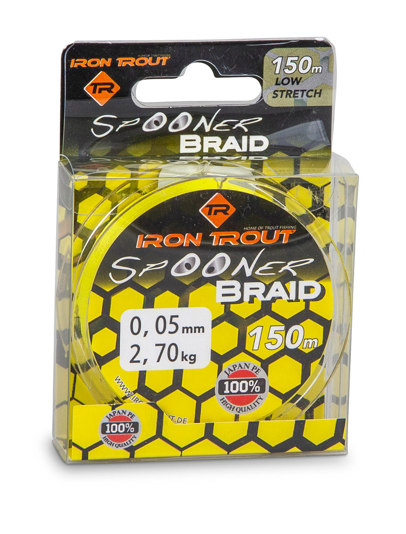 IRON TROUT Spooner Braid 150m Yellow