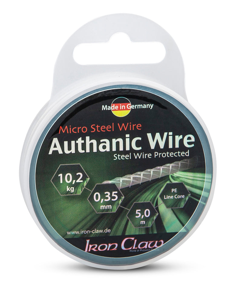 IRON CLAW Authanic Wire 5m Olivgrün | Stahlvorfach