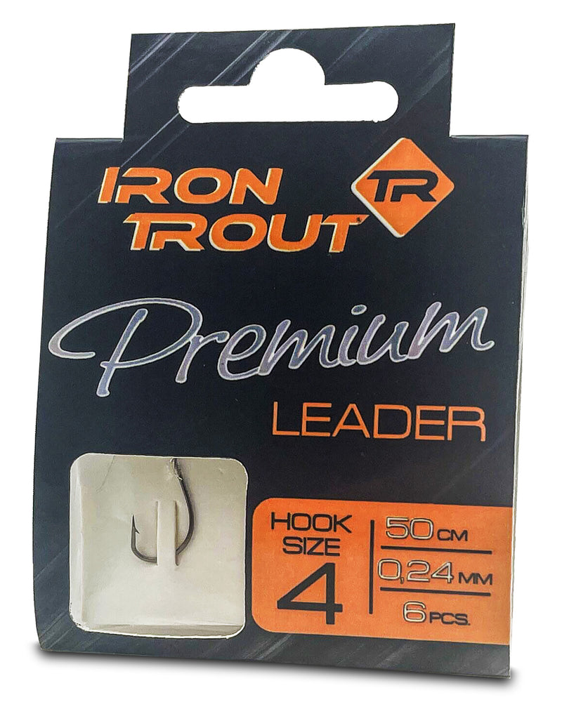 IRON TROUT Premium Leader 180cm | Vorfachhaken