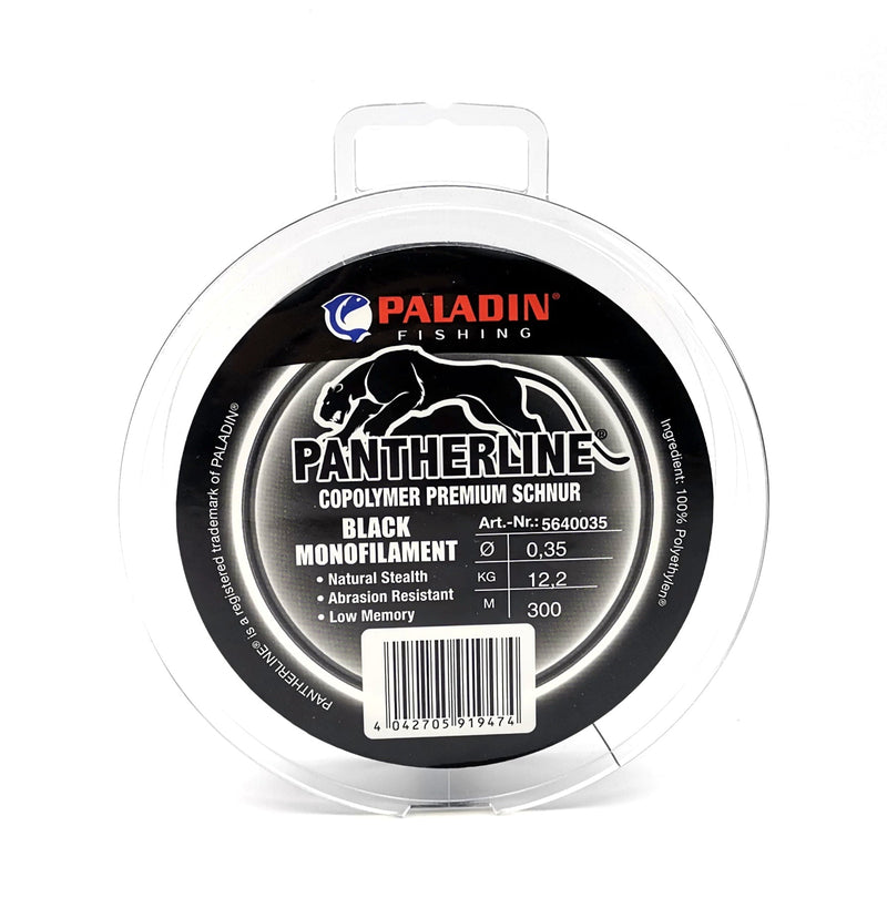 Pantherline schwarz by Paladin 300m 0,35mm (12,2kg) monofile Schnur