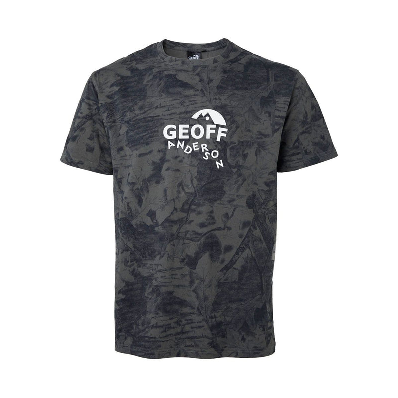 Geoff Anderson Organic T-Shirt weißes Logo - Black/Leaf