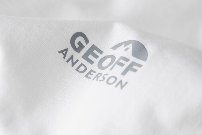 Geoff Anderson Organic T-Shirt mit Logo  - Weiß