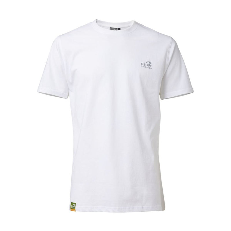 Geoff Anderson Organic T-Shirt mit Logo  - Weiß