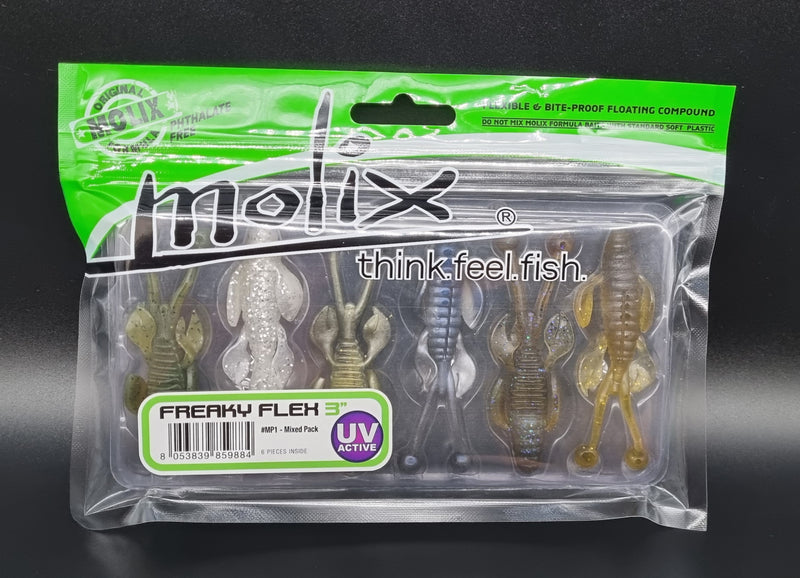Molix Freaky Flex 3" Mixed Packs - Gummiköder / Krebs