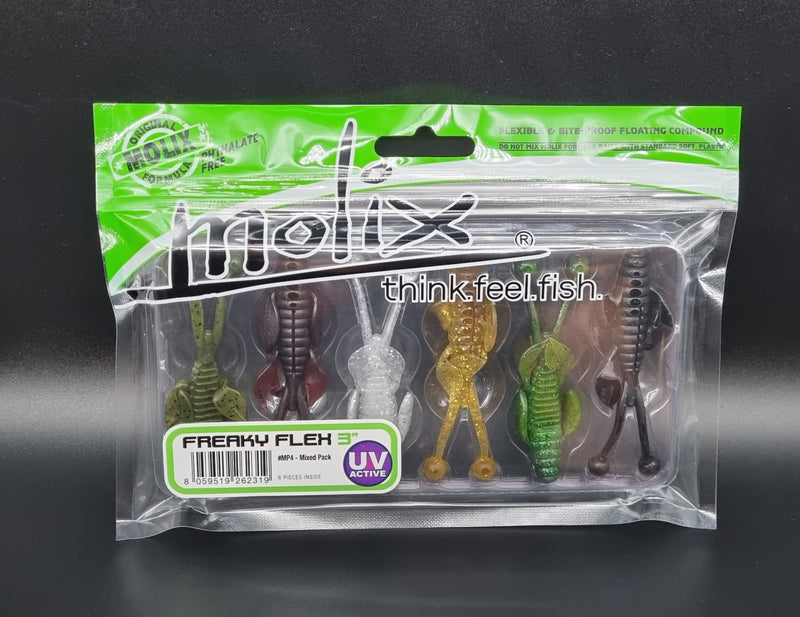 Molix Freaky Flex 3" Mixed Packs - Gummiköder / Krebs