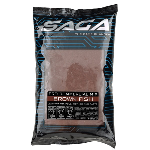 SAGA Pro Commercial Mix Brown Fish 900g - Grundfutter