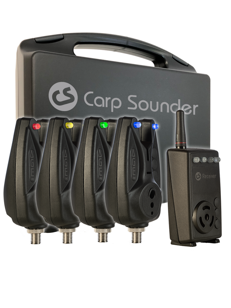 Carpsounder AGEone Funkset 4+1 / Digitale Funkbissanzeiger-System