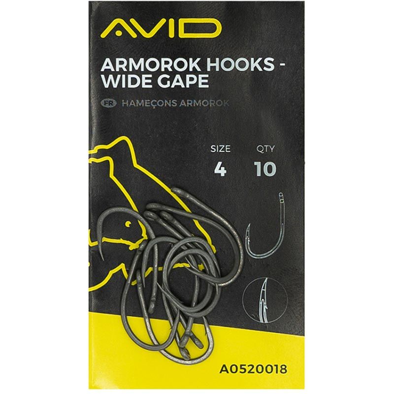 AVID Carp Armorok Hooks - Wide Gape Size 6