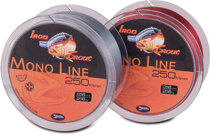 Iron Trout Mono Line Solid Red 250m