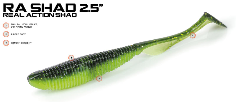 Molix RA Shad - Real Action Gummifisch 6,35 cm Mixed Pack