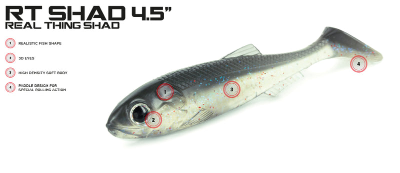 Molix RT Shad - Real Thing 4,5" Gummifisch Mixed Packs