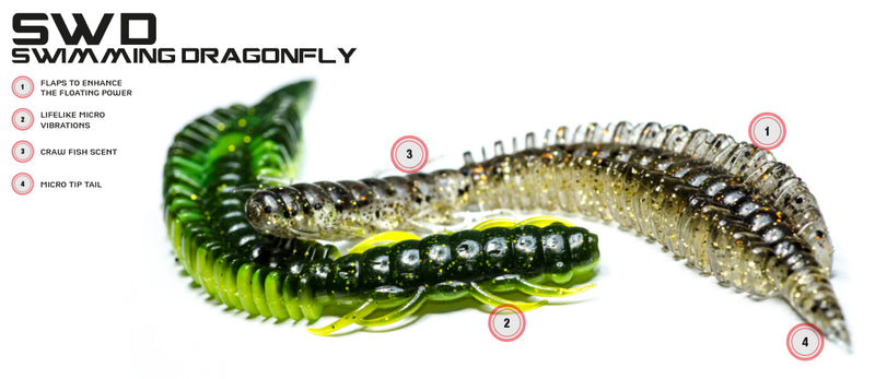 Molix SWD 3,5" Swimming Dragonfly - Gummiköder