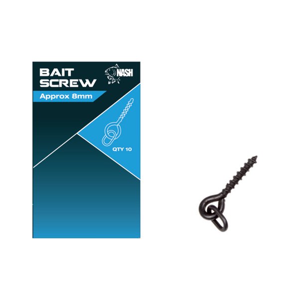 NASH Bait Screws Approx 8mm Metal / Boiliebefestigung