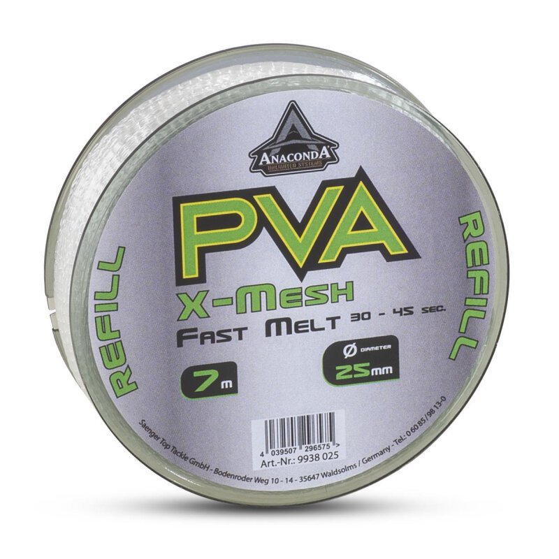 Anaconda Fast Melt PVA X-Mesh Refill | 7m | 25mm