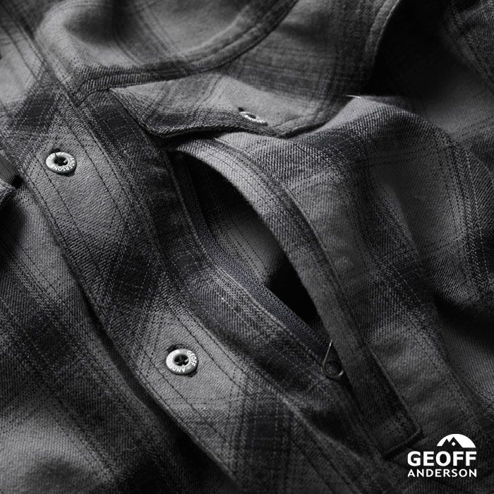 Geoff Anderson Ezmar Flanellhemd - Grau / Hemd ohne Innenfutter