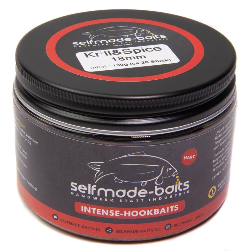 Selfmade-Baits Intense-Hookbaits 18mm (ca. 20St.) Krill & Spice