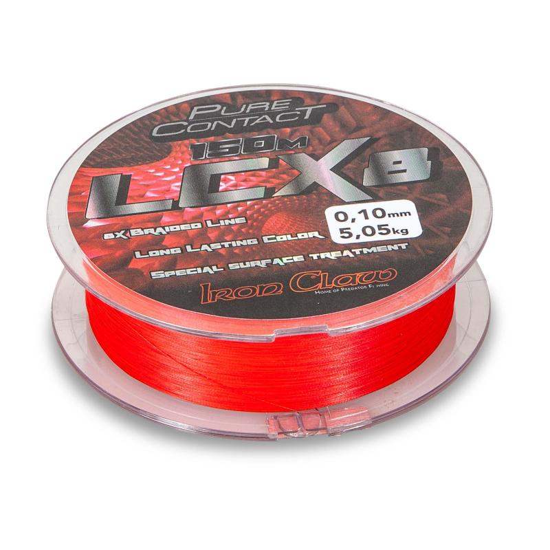 Iron Claw Pure Contact LCX8 Red 150m