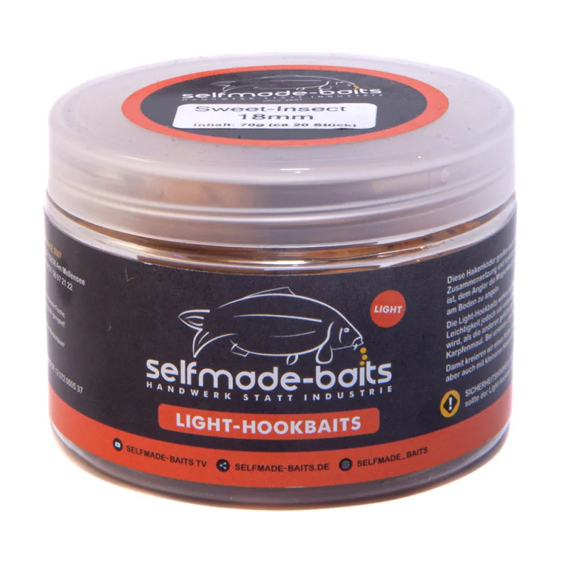 Selfmade-Baits Light-Hookbaits 18mm Sweet-Insect (Inhalt: ca. 20 Stück)