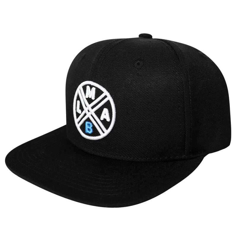 #LMAB Snapback Cap - Logo (Schwarz / Weiß)