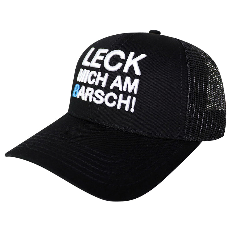 #LMAB Truckercap - Leck mich am Barsch (Schwarz / Weiß)