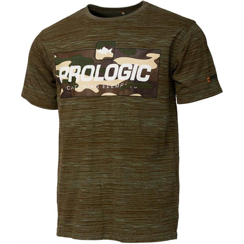 Prologic Bark Print T-Shirt Burnt Olive