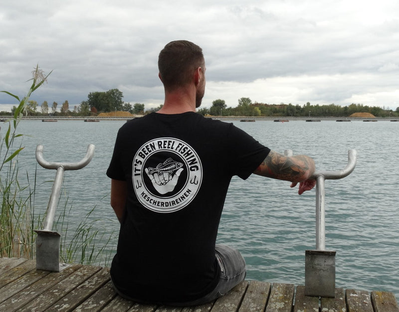 GEKESCHERT T-Shirt Reel Fishing black