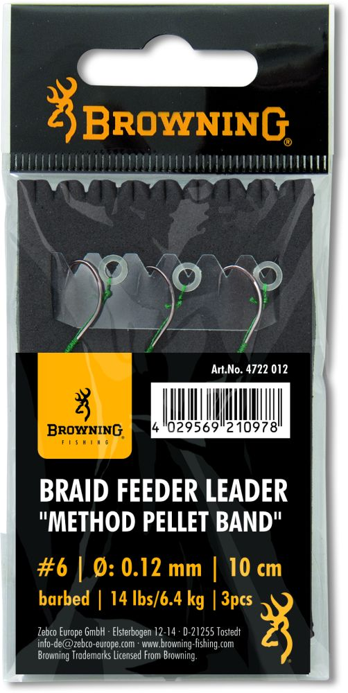 Browning Braid Feeder Leader Method Pellet Band Bronze