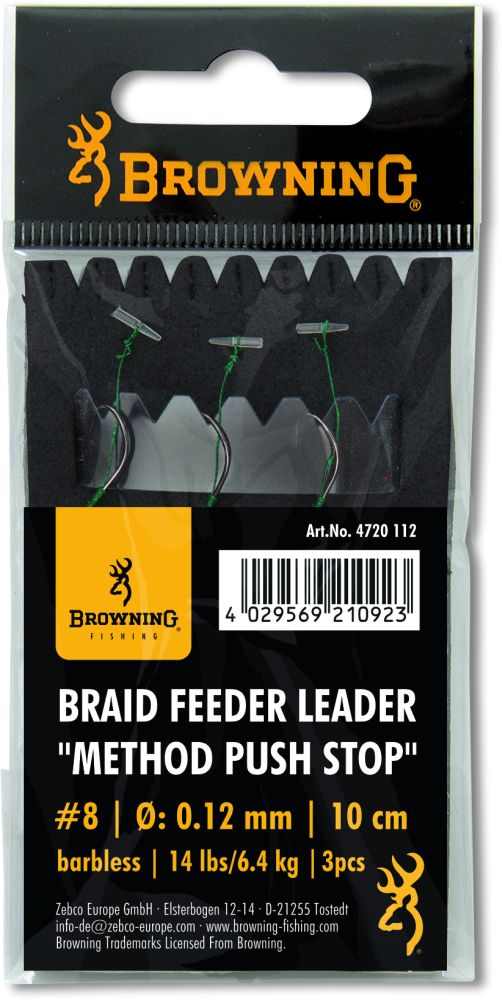 Browning Braid Feeder Leader Method Push Stop Bronze