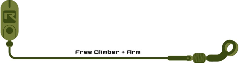 Radical Free Climber mit Arm - Rot / Pendelbissanzeiger
