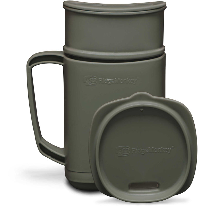 RidgeMonkey Thermo Mug DLX Brew Set | green