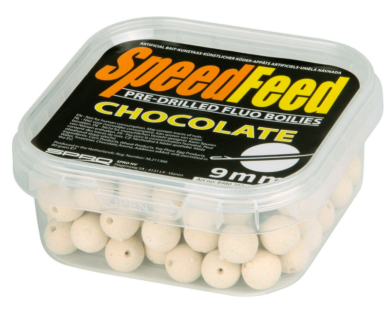 Spro Speedfeed Pre-Drilled Fluo Boilies 9mm