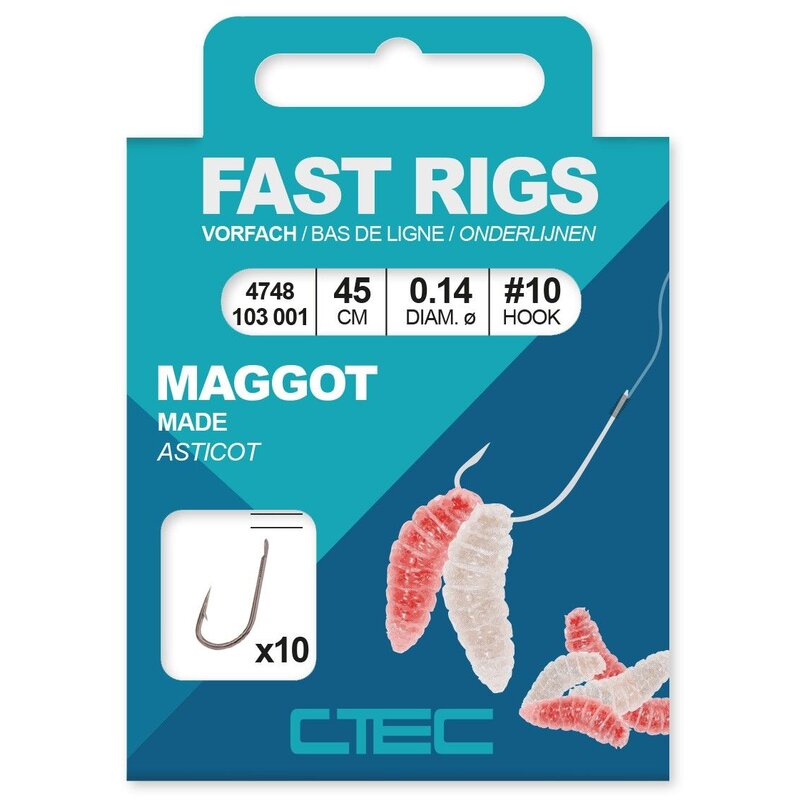 C-Tec Fast Rigs - Maggot / Vorfachhaken