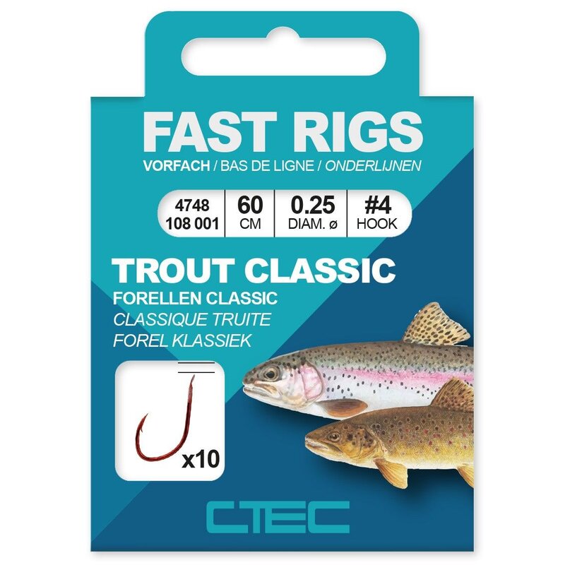 C-Tec Fast Rigs - Trout Classic / Vorfachhaken