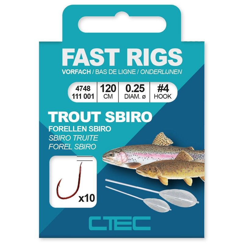 C-Tec Fast Rigs - Trout Sbiro / Vorfachhaken