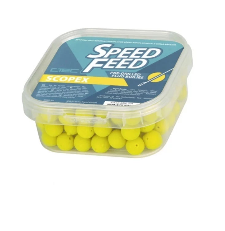 Spro Speedfeed Pre-Drilled Fluo Boilies 9mm