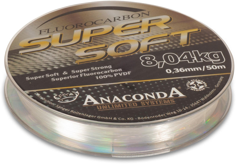 Anaconda Super Soft Fluorocarbon 50m / Vorfachmaterial Karpfen
