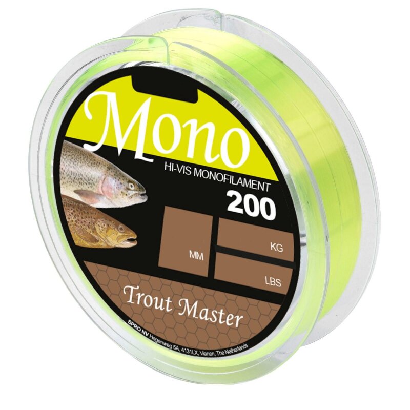 Spro Trout Master Hi-Vis Mono - Chartreuse